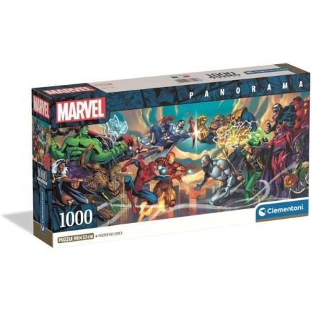 Puzzle 1000 Pzs Panorama Marvel Heroes V