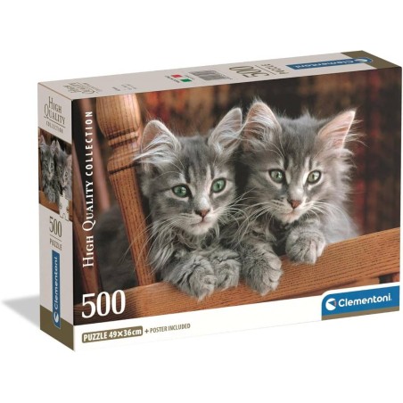 Puzzle 500 Pzs  Hqc Kittens Compact Box