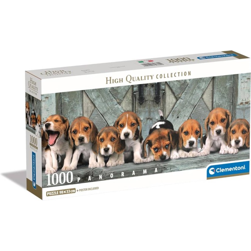 Puzzle 1000 Pzs Panorama Beagles Compact