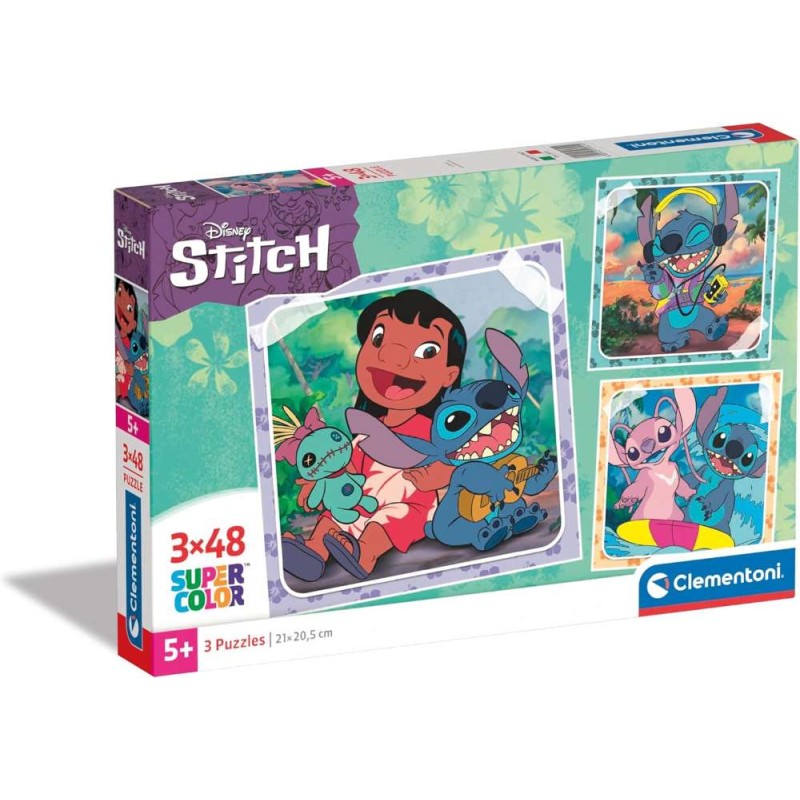 Puzzle 3X48 Pzs Square Stitch Disney