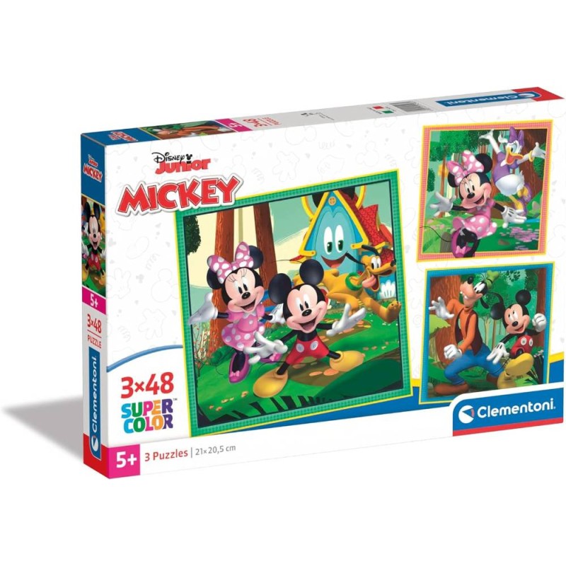Puzzle 3X48 Pzs Square Mickey And Friend
