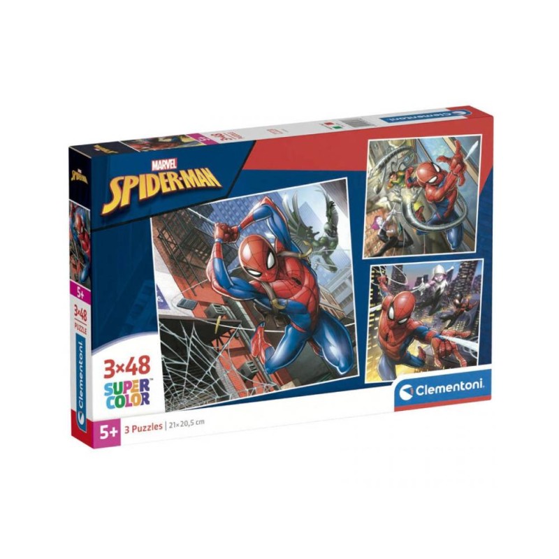 Puzzle 3X48 Pzs Square Marvel Spiderman