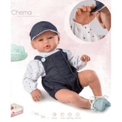 Muñeco Chema, pelele, camisa, gorra 46cm 2