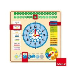 RELOJ CALENDARIO ESCOLAR CASTELLANO