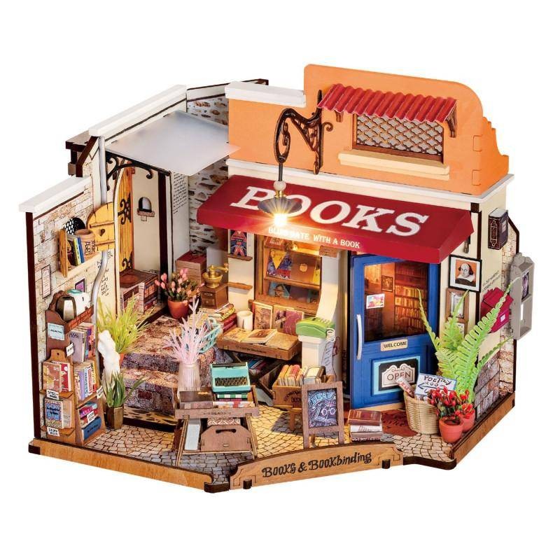 Robotime Librería Maqueta