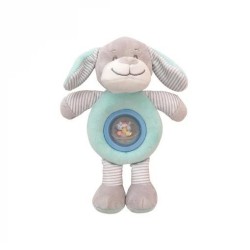 Peluche perro verde sonajero bolita 25 
