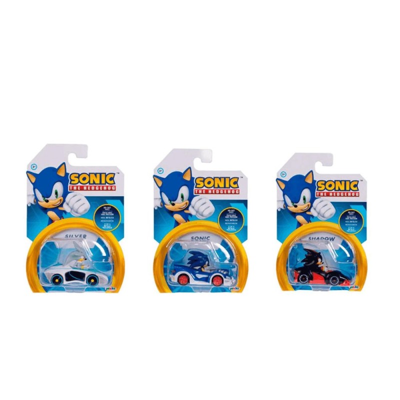  Vehículo Wave 7 Sonic The Hedgeho 1:64