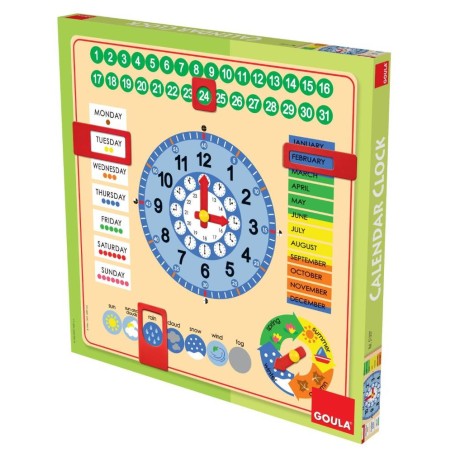 RELOJ CALENDARIO ESCOLAR EN INGLES