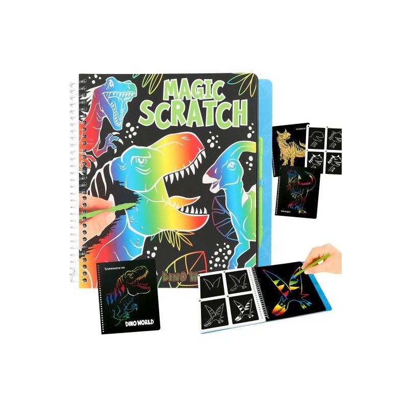 Dino World Magic-Scratch Book