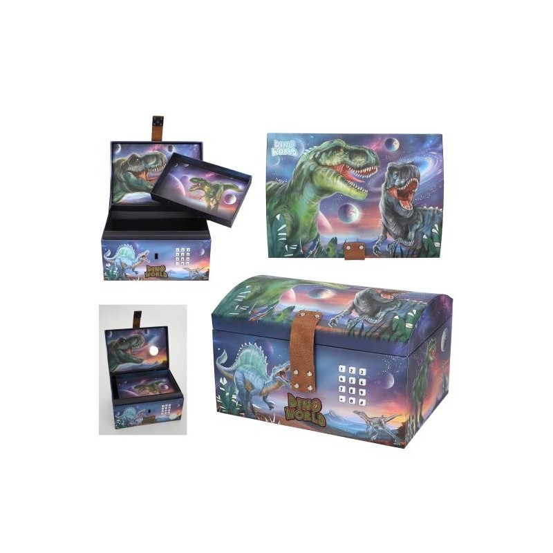 Dino World cofre del tesoro con código,