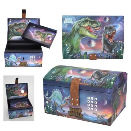 Dino World cofre del tesoro con código,