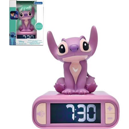 Reloj Despertador 3D Stitch - Angel