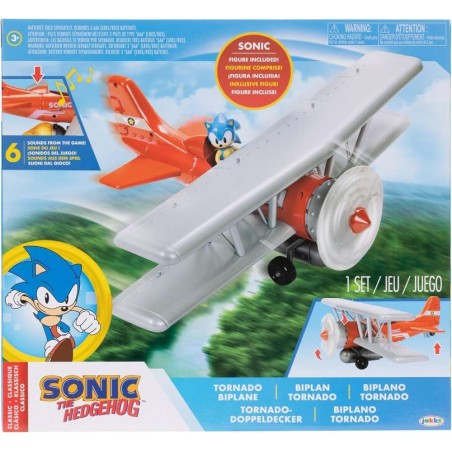 Avion Sonic con sonido con 1 Figura