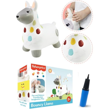 FISHER PRICE: LLAMA SALTARINA CON HINCHA
