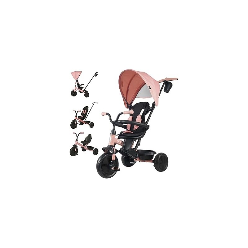 6 En 1 Triciclo Elite Platinum Rosa