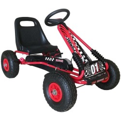 Go Kart Rojo Ruedas De Aire 97x57x61