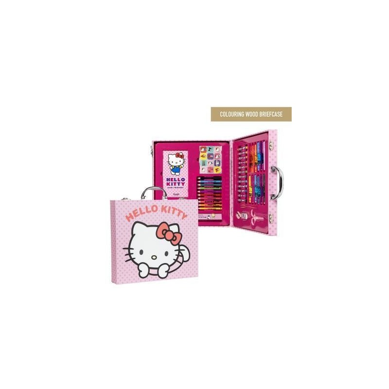 set papelería maletín hello kitty