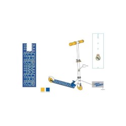Real Madrid Patinete Aluminio 2 Ruedas 2