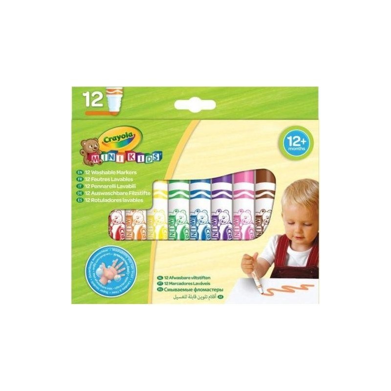12 Rotuladores Lavables Mini Kids