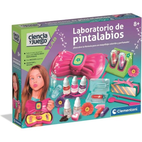 ciencia y juego laboratior pintalabios