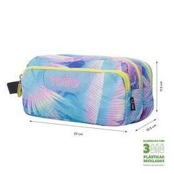 Estuche Totto Agapec - Prisma 3 Comparti
