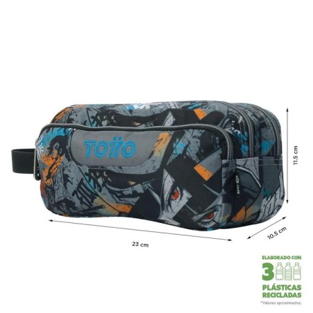 Estuche Totto Agapec Okubo 3 compartimen