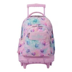 Mochila Totto Renglones Glitter Shiny He