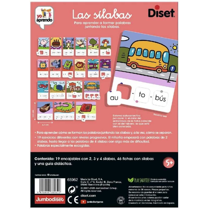 JUEGO EDUCATIVO LAS SILABAS - YO APRENDO