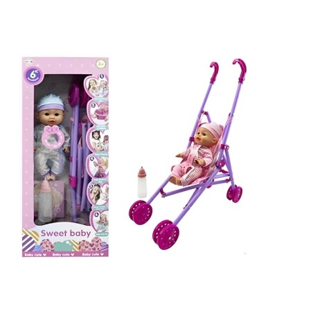 MUÑECA CON SONIDO SILLITA DE PASEO 