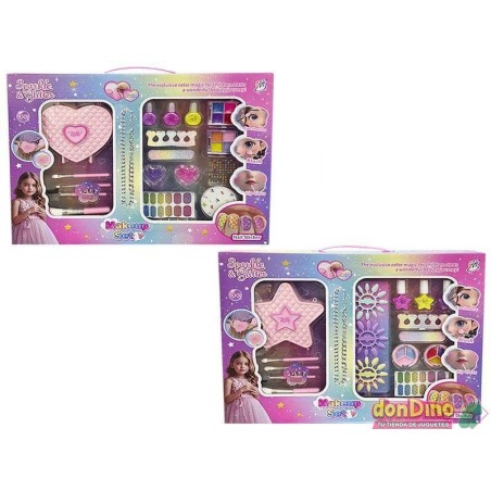 Caja bolso maquillaje c/accesorios surti