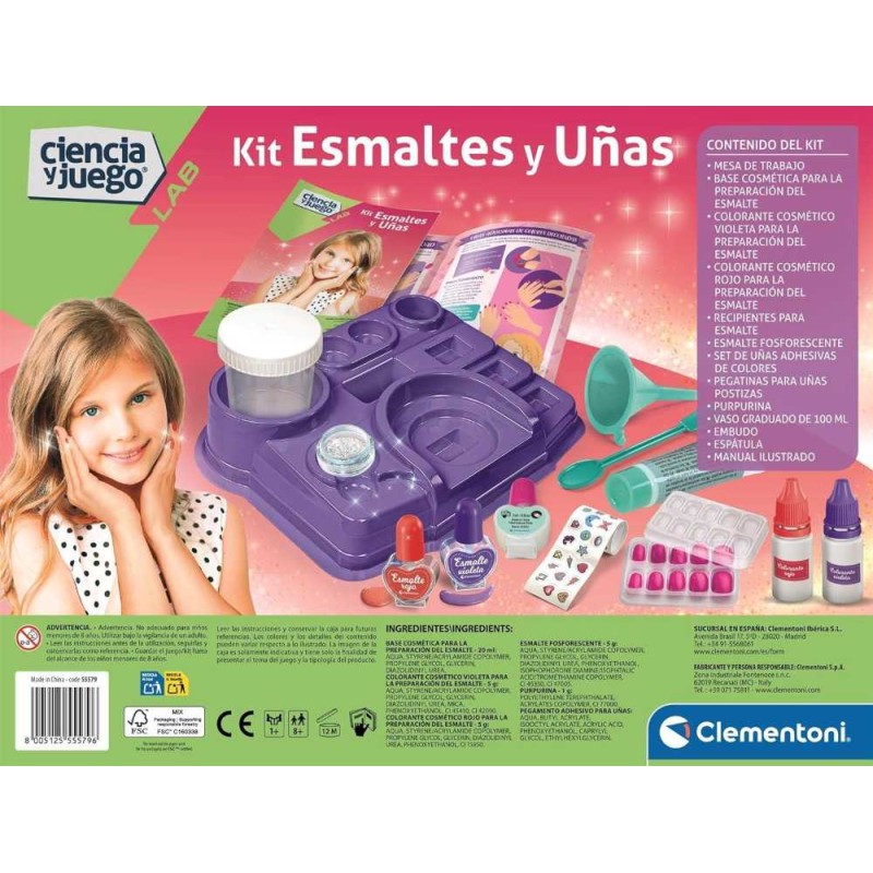ciencia y juego - Kit Esmaltes y Uñas