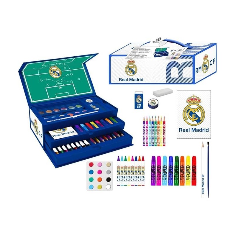 Set Coloreable Maletín Real Madrid