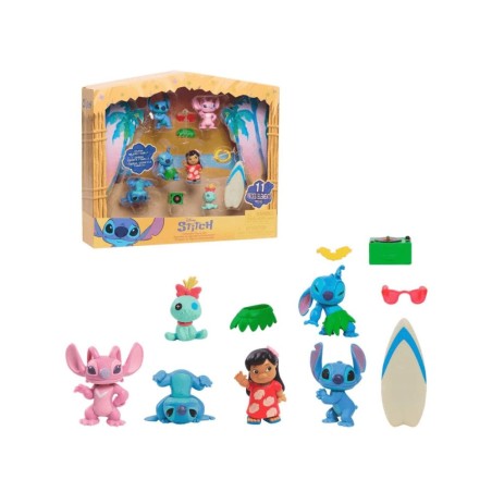 Blister 6 Figuras Stitch Disney