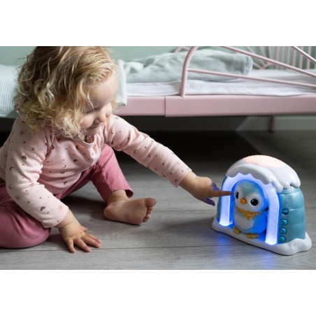 Iglú proyector Peluchito pingüino