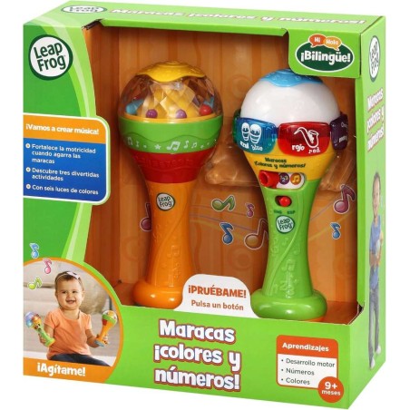 Maracas ¡Colores y números! Bilingüe