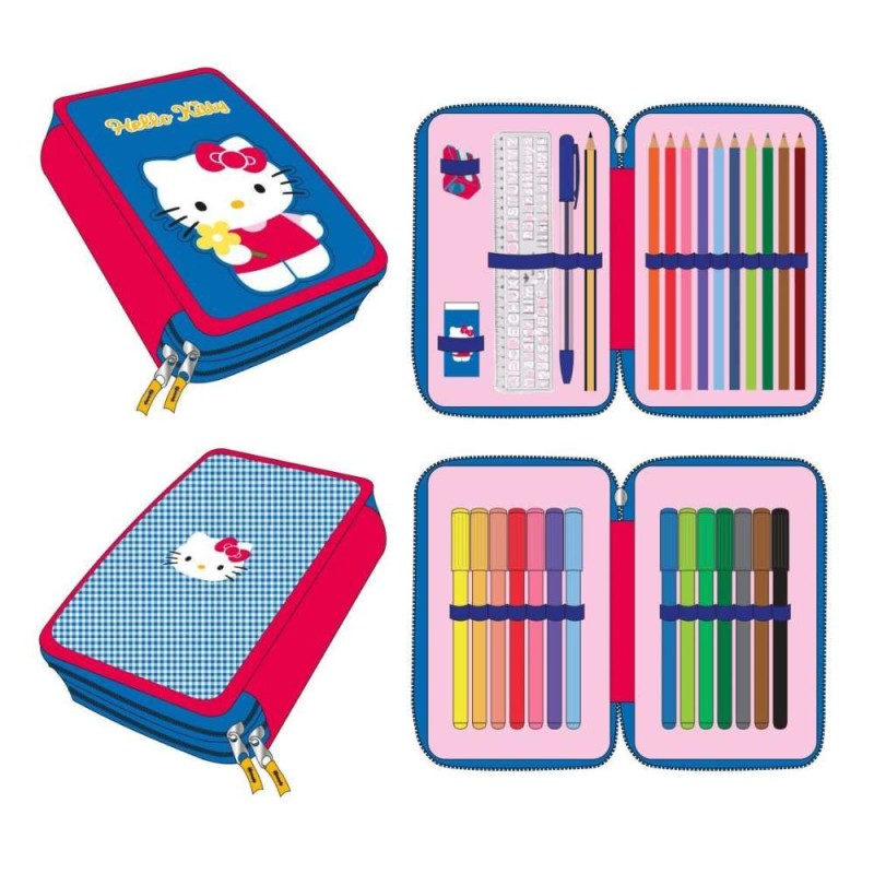 Plumier Doble Hello Kitty Estuche
