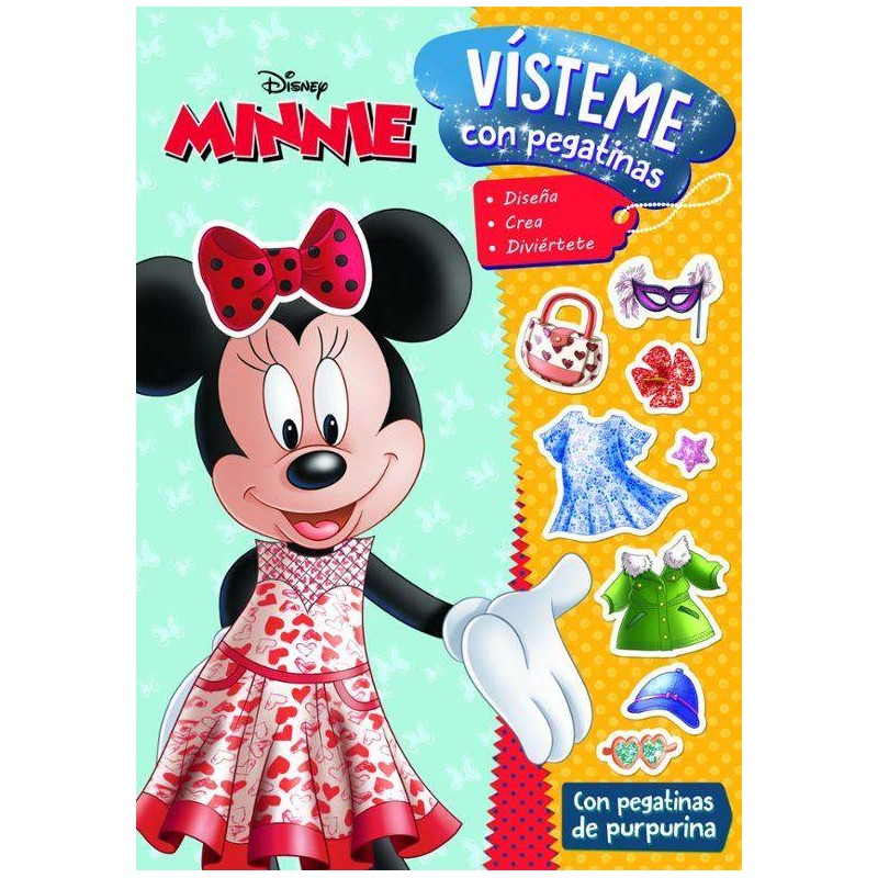 MINNIE. VISTEME CON PEGATINAS