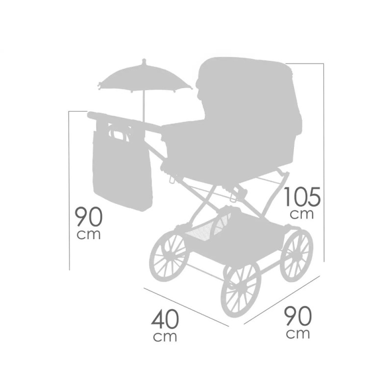 Carro de Muñecas Reborn Sophie Plegable 