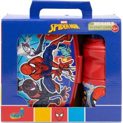 Set Sandwichera y Botella Spiderman