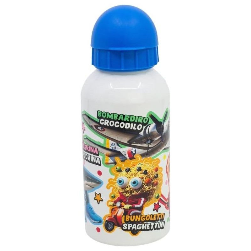 Botella Aluminio Peq. Italian Brainrot 