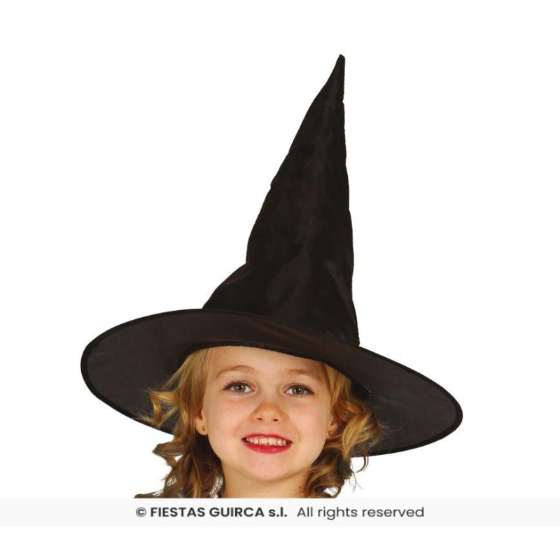 SOMBRERO BRUJA NEGRO INFANTIL