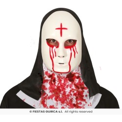 MASCARA MONJA SATANICA PVC