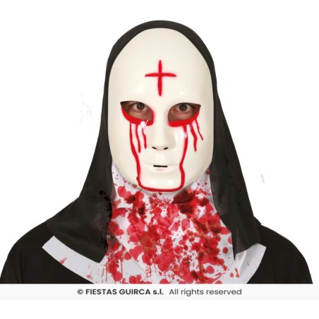 MASCARA MONJA SATANICA PVC