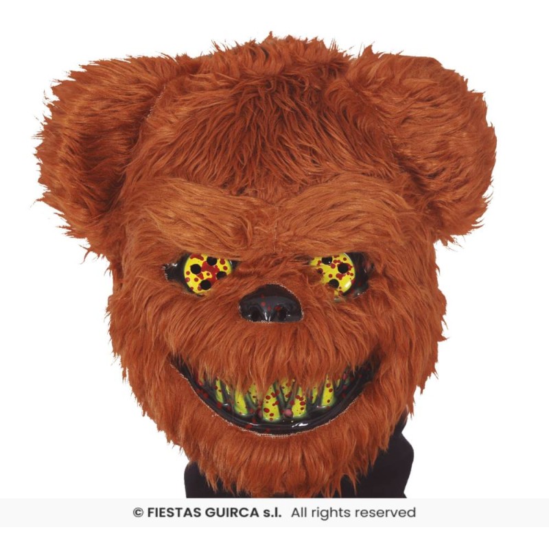 MASCARA OSO TERROR CON PELO