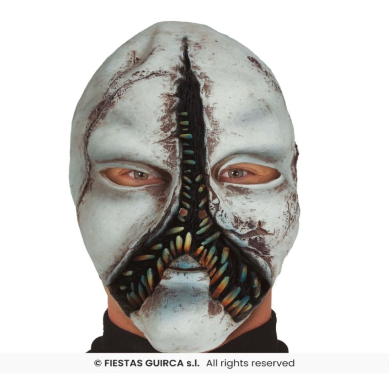 MASCARA MONSTRUO CON DIENTES, LATEX