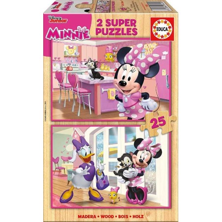 Minnie 2 Puzzles Infantiles de Madera 25