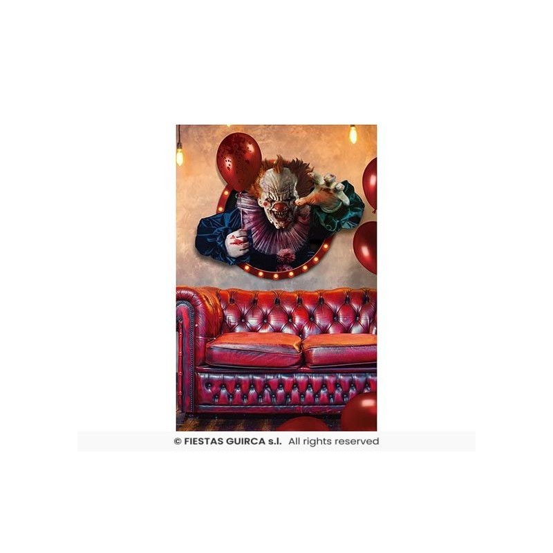 DECO. ADHESIVO PAYASO PARED 70X80 CMS