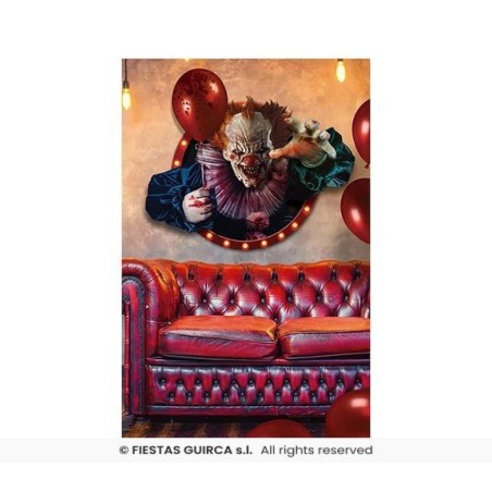 DECO. ADHESIVO PAYASO PARED 70X80 CMS