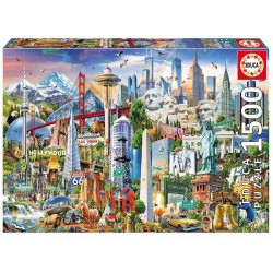 PUZZLE 1500 SIMBOLOS DE NORTE-AMERICA