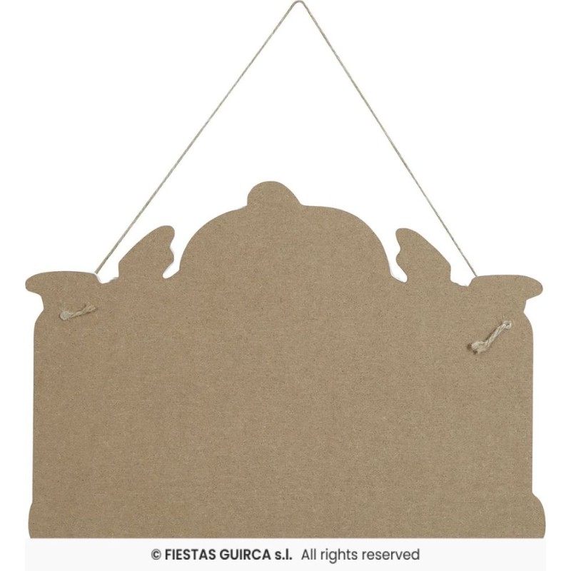 LETRERO CALABAZA 32X24 CM MADERA